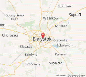 Map of Białystok, Podlasie