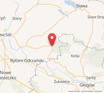 Map of Bielawy, Lubusz