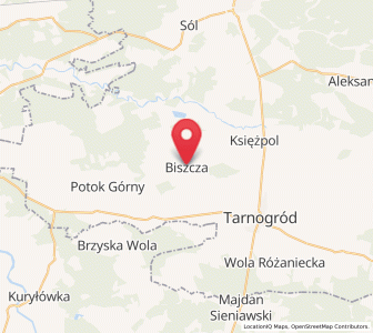 Map of Biszcza, Lublin