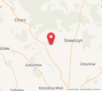 Map of Blizanów, Greater Poland