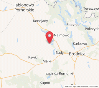 Map of Bobrowo, Kujawsko-Pomorskie