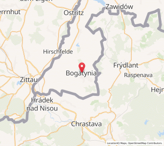 Map of Reichenau, Lower Silesia