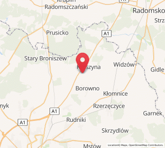 Map of Bogusławice, Silesia