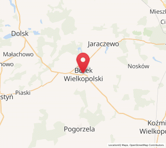 Map of Borck, Greater Poland