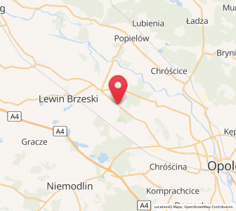 Map of Borkowice, Opole Voivodeship