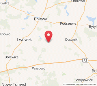 Map of Brody, Greater Poland
