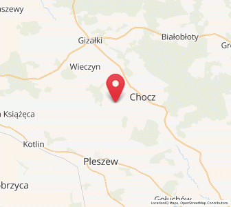 Map of Broniszewice, Greater Poland