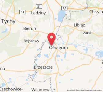 Map of Brzezinka, Lesser Poland
