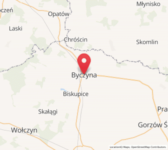 Map of Byczyna, Opole Voivodeship