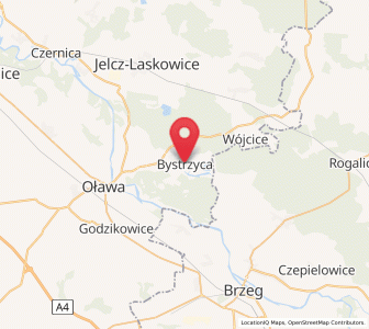 Map of Peisterwitz, Lower Silesia