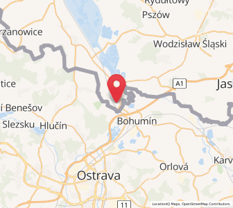 Map of Chałupki, Silesia