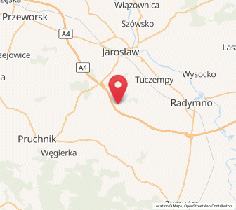 Map of Chłopice, Subcarpathia