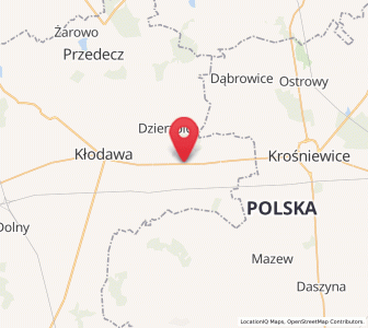 Map of Chodów, Greater Poland