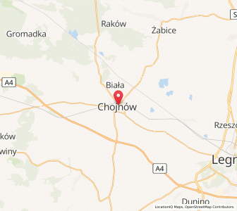 Map of Haynau, Lower Silesia
