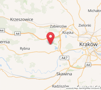 Map of Cholerzyn, Lesser Poland