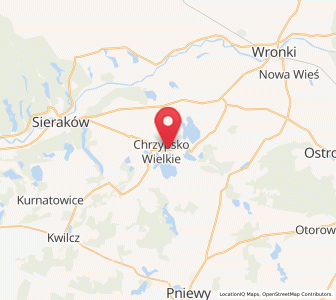 Map of Chrzypsko Wielkie, Greater Poland
