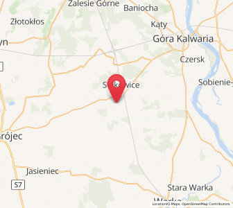 Map of Chynów, Mazovia
