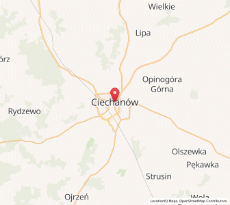 Map of Zichenau, Mazovia