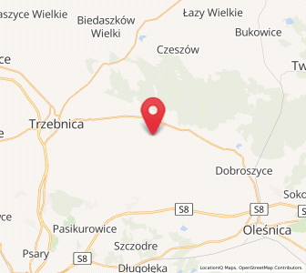 Map of Cielętniki, Lower Silesia