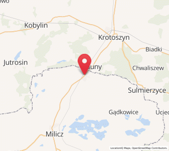 Map of Cieszków, Lower Silesia