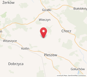 Map of Czermin, Greater Poland