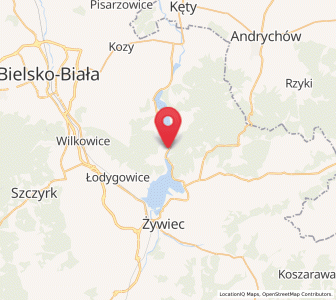 Map of Czernichów, Silesia