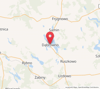 Map of Dąbrówno, Warmia-Masuria