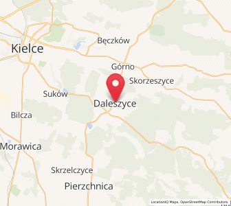 Map of Daleszyce, Świętokrzyskie