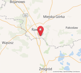 Map of Dębno Polskie, Greater Poland