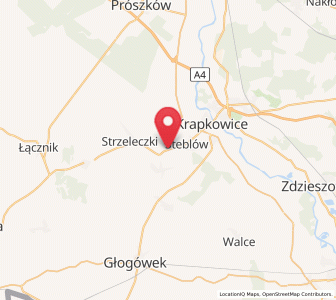 Map of Dobra, Opole Voivodeship