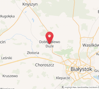 Map of Dobrzyniewo Duże, Podlasie