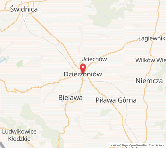 Map of Reichenbach im Eulengebirge, Lower Silesia
