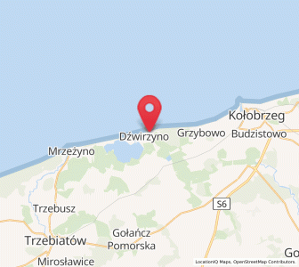 Map of Kolberger Deep, West Pomerania