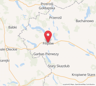 Map of Filipów, Podlasie