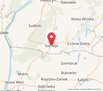 Map of Garnsee, Pomerania
