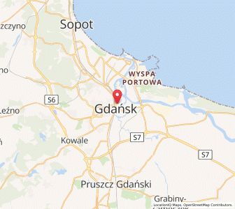 Map of Danzig, Pomerania