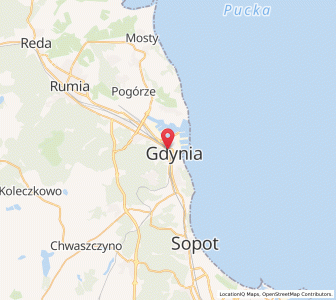 Map of Gdingen, Pomerania