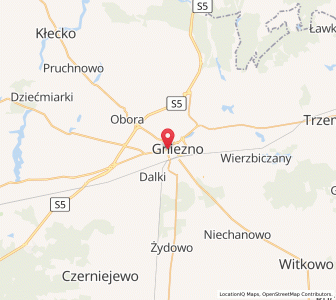 Map of Gnesen, Greater Poland