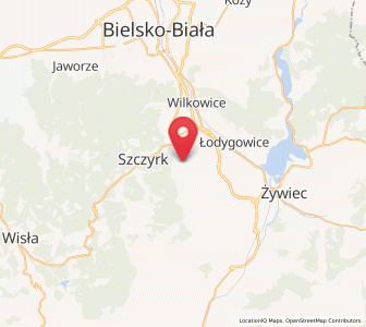 Map of Godziszka, Silesia