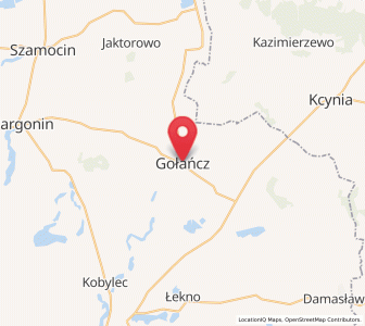 Map of Gollantsch, Greater Poland