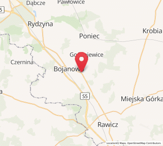 Map of Golina Wielka, Greater Poland