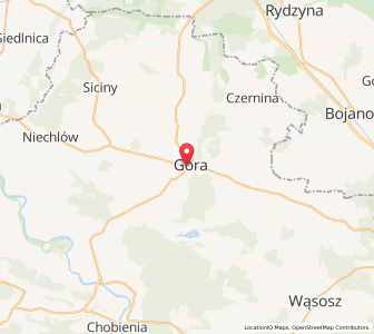 Map of Guhrau, Lower Silesia