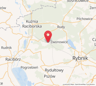 Map of Górki Śląskie, Silesia