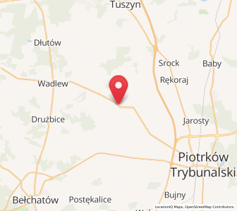 Map of Grabica, Łódź Voivodeship