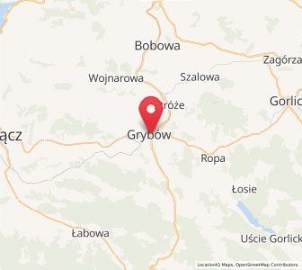 Map of Grybów, Lesser Poland