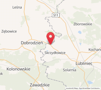 Map of Gwoździany, Silesia