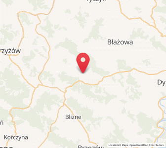 Map of Gwoźnica Górna, Subcarpathia