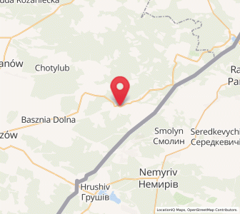 Map of Horyniec-Zdrój, Subcarpathia