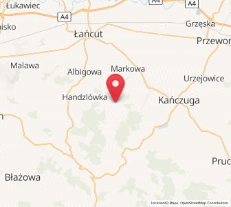 Map of Husów, Subcarpathia