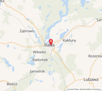 Map of Deutsch Eylau, Warmia-Masuria